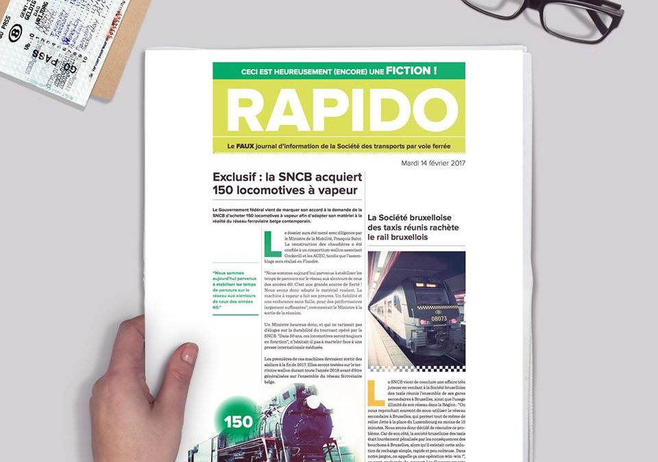 Un faux journal et un chocolat pour les navetteurs